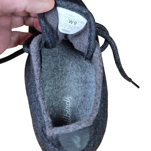 Allbirds Womens Runners Near Perfect Condition Dark Gray Womens Size 9 - Picture 7 of 8